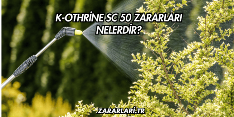 K-Othrine SC 50 Zararları Nelerdir?
