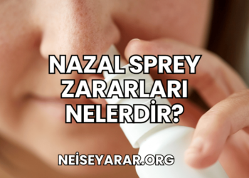 Nazal Sprey Zararları Nelerdir
