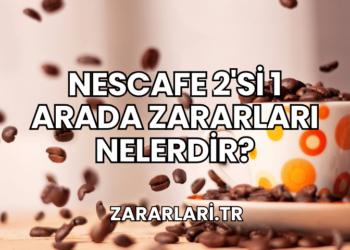 Nescafe 2'si 1 Arada Zararları Nelerdir?
