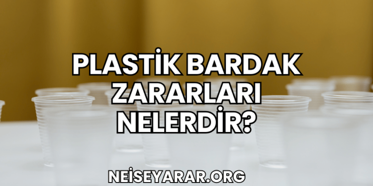 Plastik Bardak Zararları Nelerdir