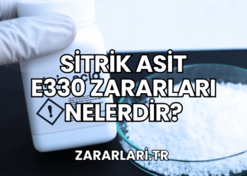 Sitrik Asit E330 Zararları Nelerdir?