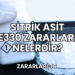 Sitrik Asit E330 Zararları Nelerdir?