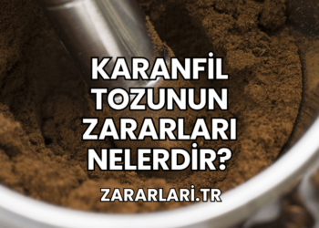 karanfil tozunun zararları Nelerdir?