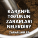 karanfil tozunun zararları Nelerdir?