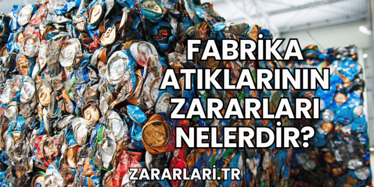 Fabrika Atıklarının Zararları Nelerdir?