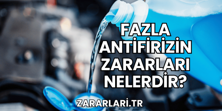 Fazla Antifirizin Zararları Nelerdir?