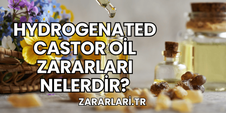 Hydrogenated Castor Oil Zararları Nelerdir?