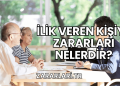 İlik Veren Kişiye Zararları Nelerdir?