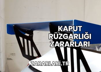 Kaput Rüzgarlığı Zararları