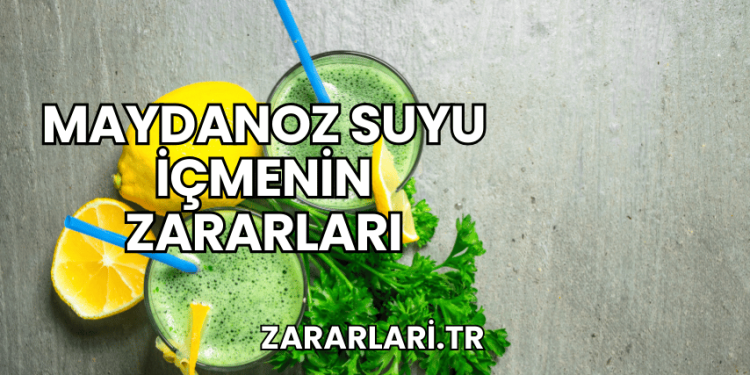 Maydanoz Suyu İçmenin Zararları