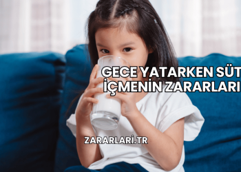 Gece Yatarken Süt İçmenin Zararları