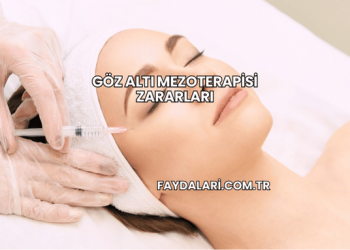 Göz Altı Mezoterapisi Zararları