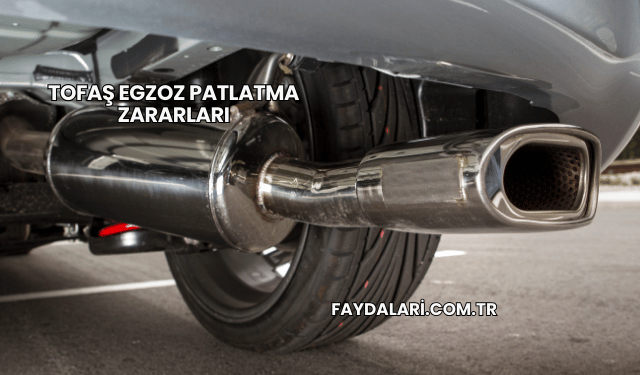 Tofaş Egzoz Patlatma Zararları