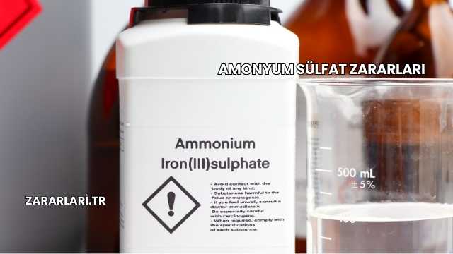 Amonyum Sülfat Zararları