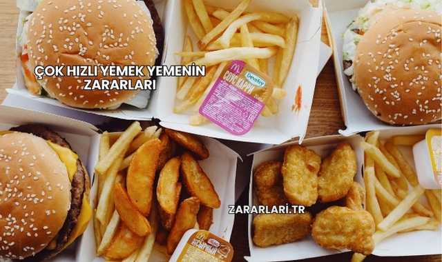 Çok Hızlı Yemek Yemenin Zararları