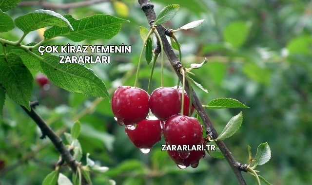 Çok Kiraz Yemenin Zararları