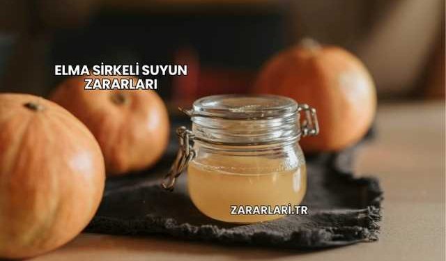Elma Sirkeli Suyun Zararları