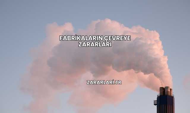 Fabrikaların Çevreye Zararları