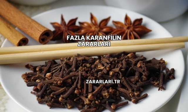 Fazla Karanfilin Zararları