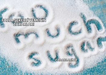 Fazla Şekerli Yemenin Zararları