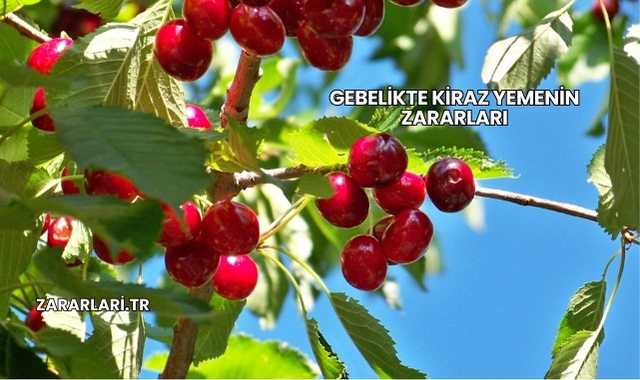 Gebelikte Kiraz Yemenin Zararları