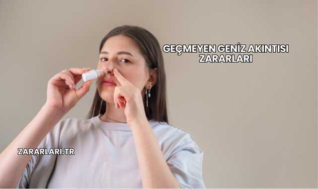 Geçmeyen Geniz Akıntısı Zararları