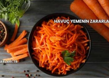 Havuç Yemenin Zararları