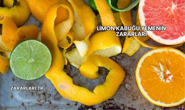 Limon Kabuğu Yemenin Zararları