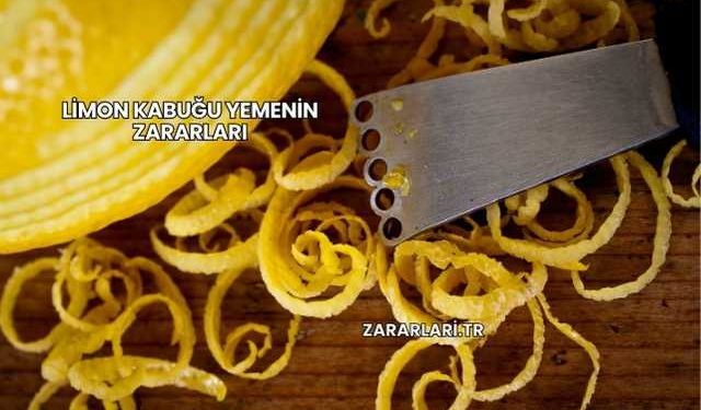 Limon Kabuğu Yemenin Zararları