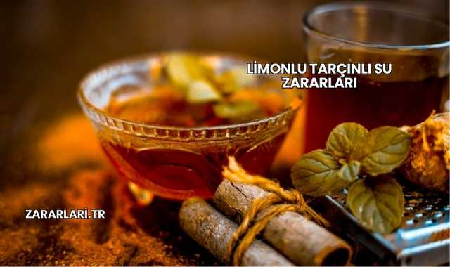 Limonlu Tarçınlı Su Zararları