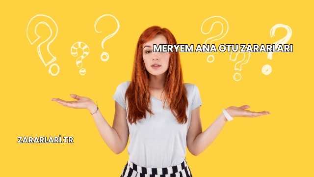 Meryem Ana Otu Zararları