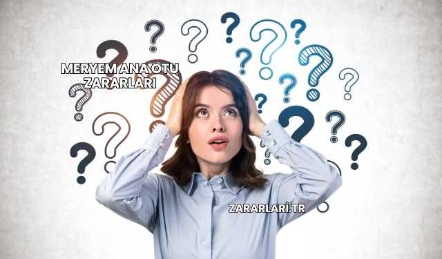 Meryem Ana Otu Zararları
