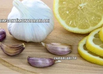 Sarımsak Limon Zararları
