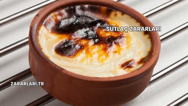 Sütlaç Zararları