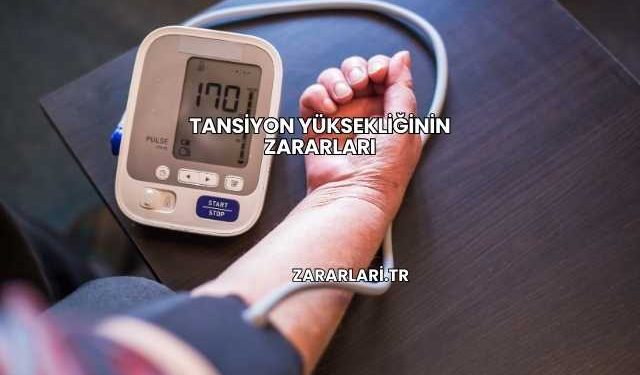 Tansiyon Yüksekliğinin Zararları