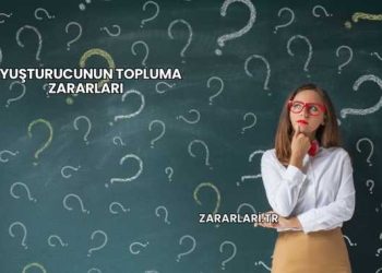 Uyuşturucunun Topluma Zararları