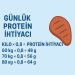 Günlük Protein İhtiyacı Hesaplama