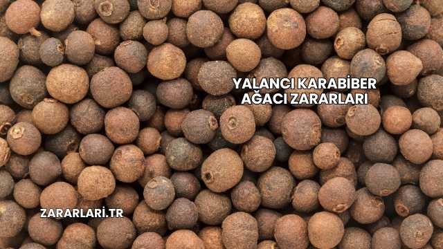 Yalancı Karabiber Ağacı Zararları