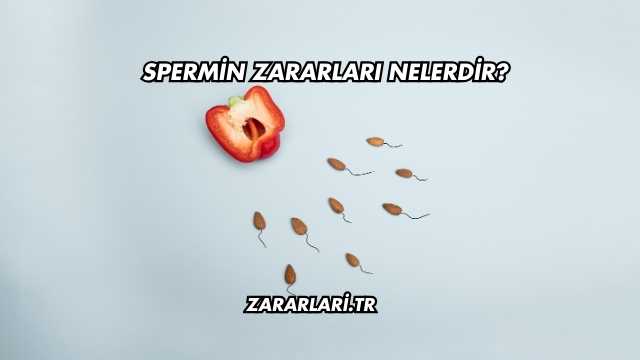 Spermin Zararları Nelerdir?