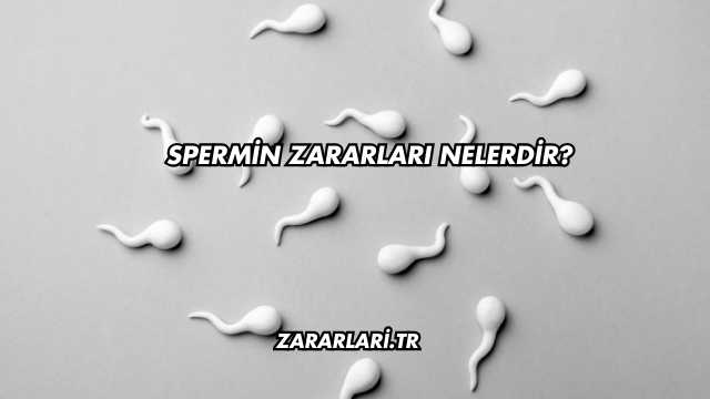 Spermin Zararları Nelerdir?