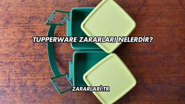 Tupperware Zararları Nelerdir?