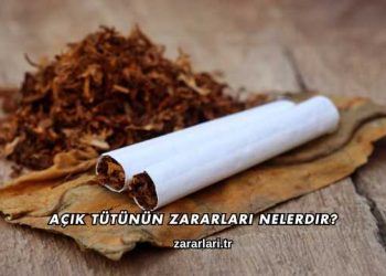 Açık Tütünün Zararları Nelerdir?