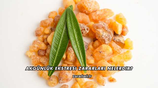 Akgünlük Ekstresi Zararları Nelerdir?