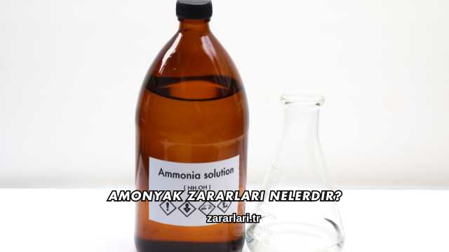 Amonyak Zararları Nelerdir?