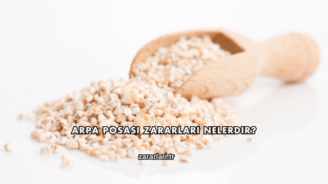 Arpa Posası Zararları Nelerdir?