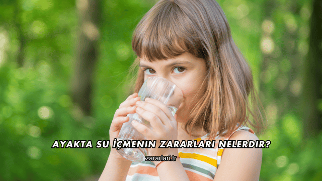 Ayakta Su İçmenin Zararları Nelerdir?