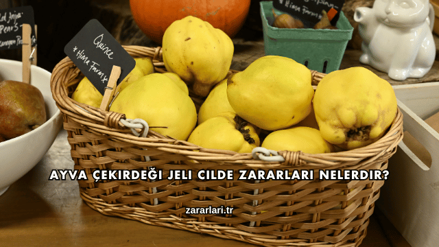 Ayva Çekirdeği Jeli Cilde Zararları Nelerdir?