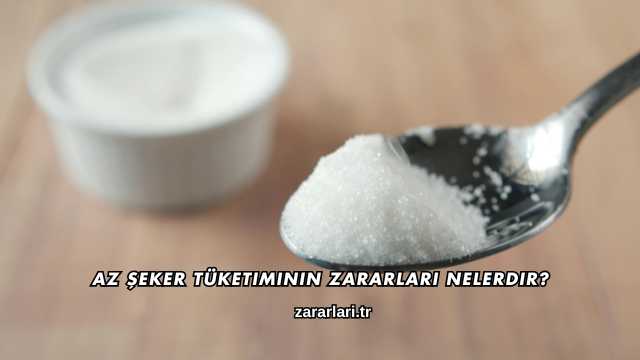 Az Şeker Tüketiminin Zararları Nelerdir?