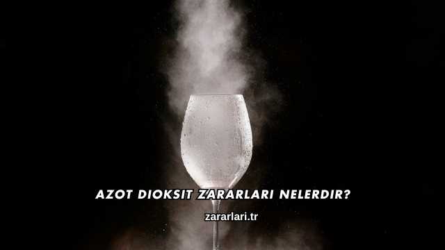 Azot Dioksit Zararları Nelerdir?