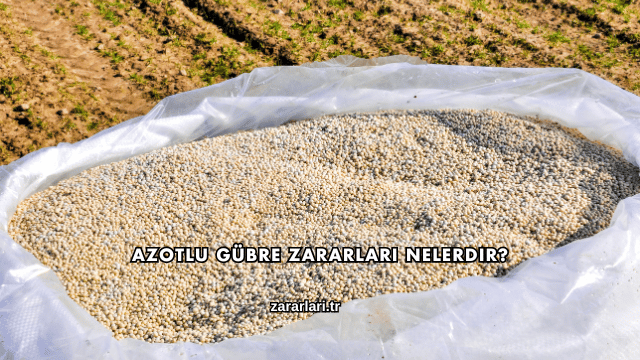 Azotlu Gübre Zararları Nelerdir?
